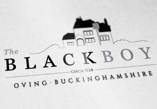The-Black-Boy-Pub-Oving, Logo Design