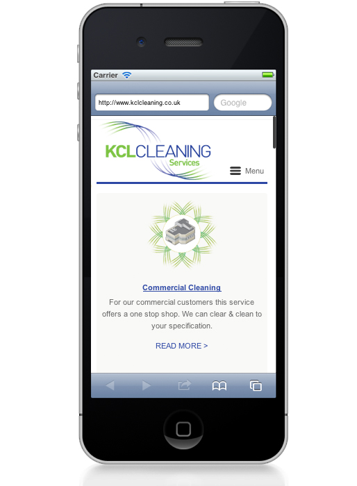 KCL responsive website design