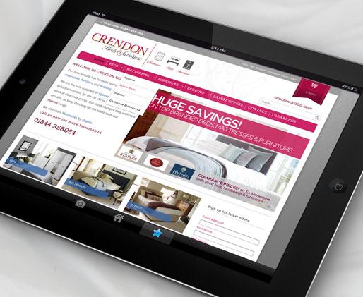 Crendon Beds - e-Commerce website