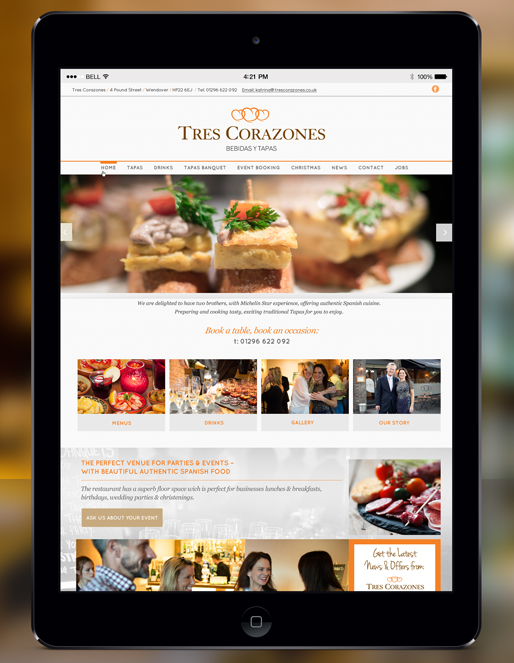 Restaurant and pub branding and website design by shared creative Aylesbury