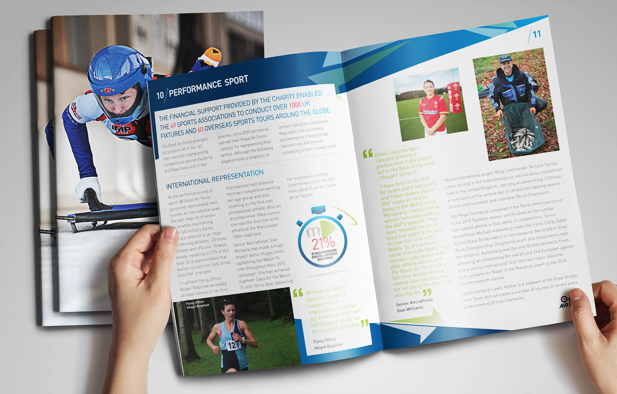 Annual report – 6 page A4 Presentaion Folder – Charity and publict sector branding and website design by shared creative Aylesbury