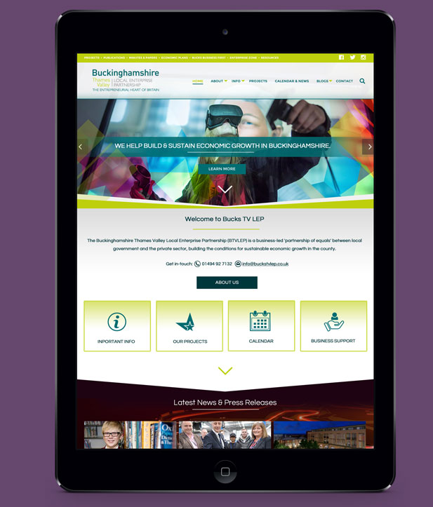 Buckinghamshire Thames Valley Partnership – Charity and publict sector branding and website design by shared creative Aylesbury