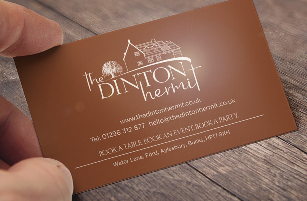 The dinton hermit logo design