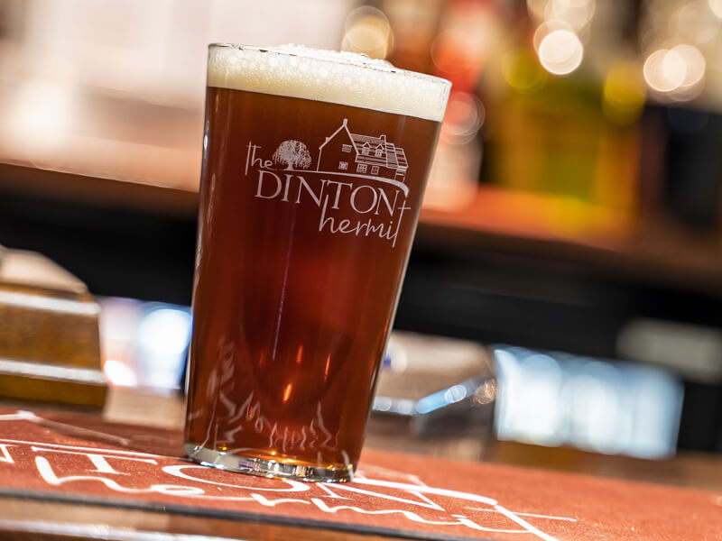 The Dinton Hermit Pub And Restaurant Logo And Branding