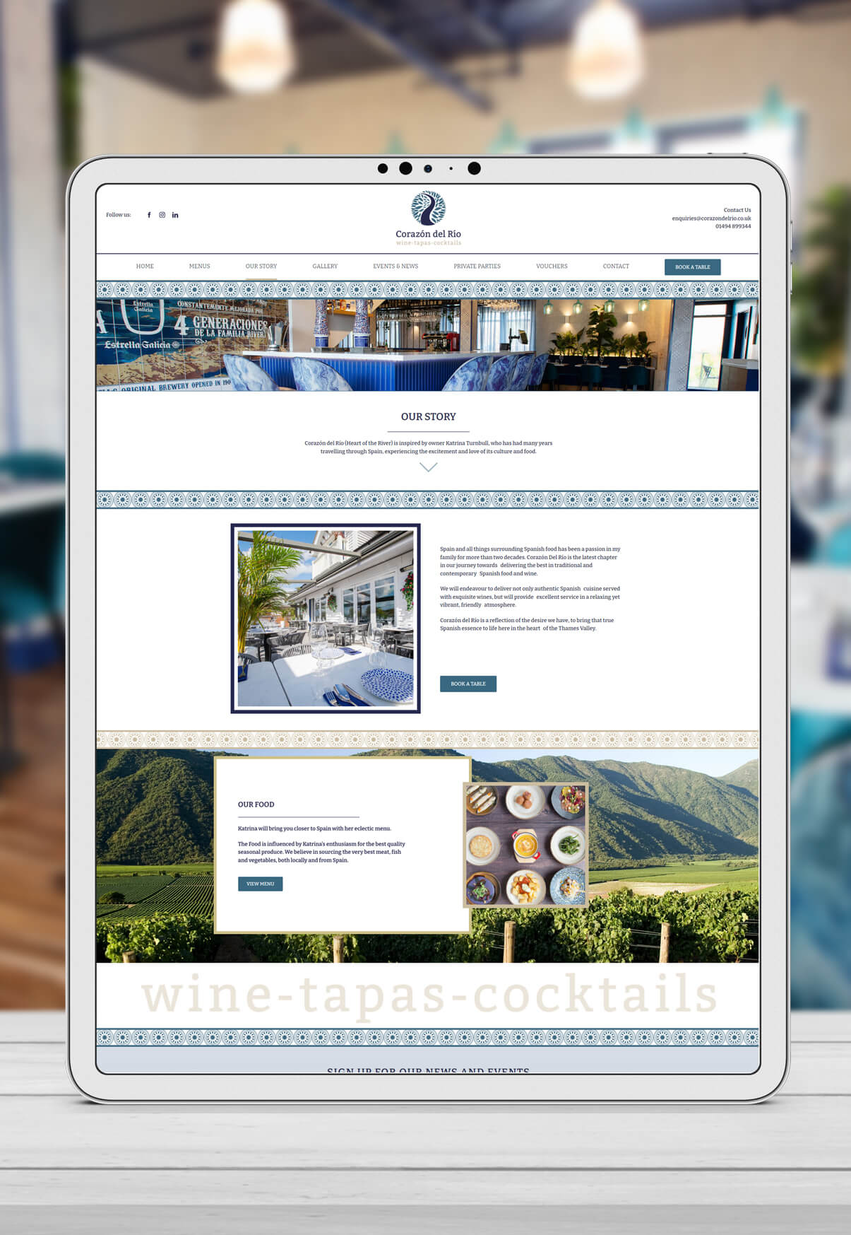 Corazón Del Río Restaurant Tapas Bar Website Bourne End Corazón Del Río Restaurant Tapas Bar Website Bourne End