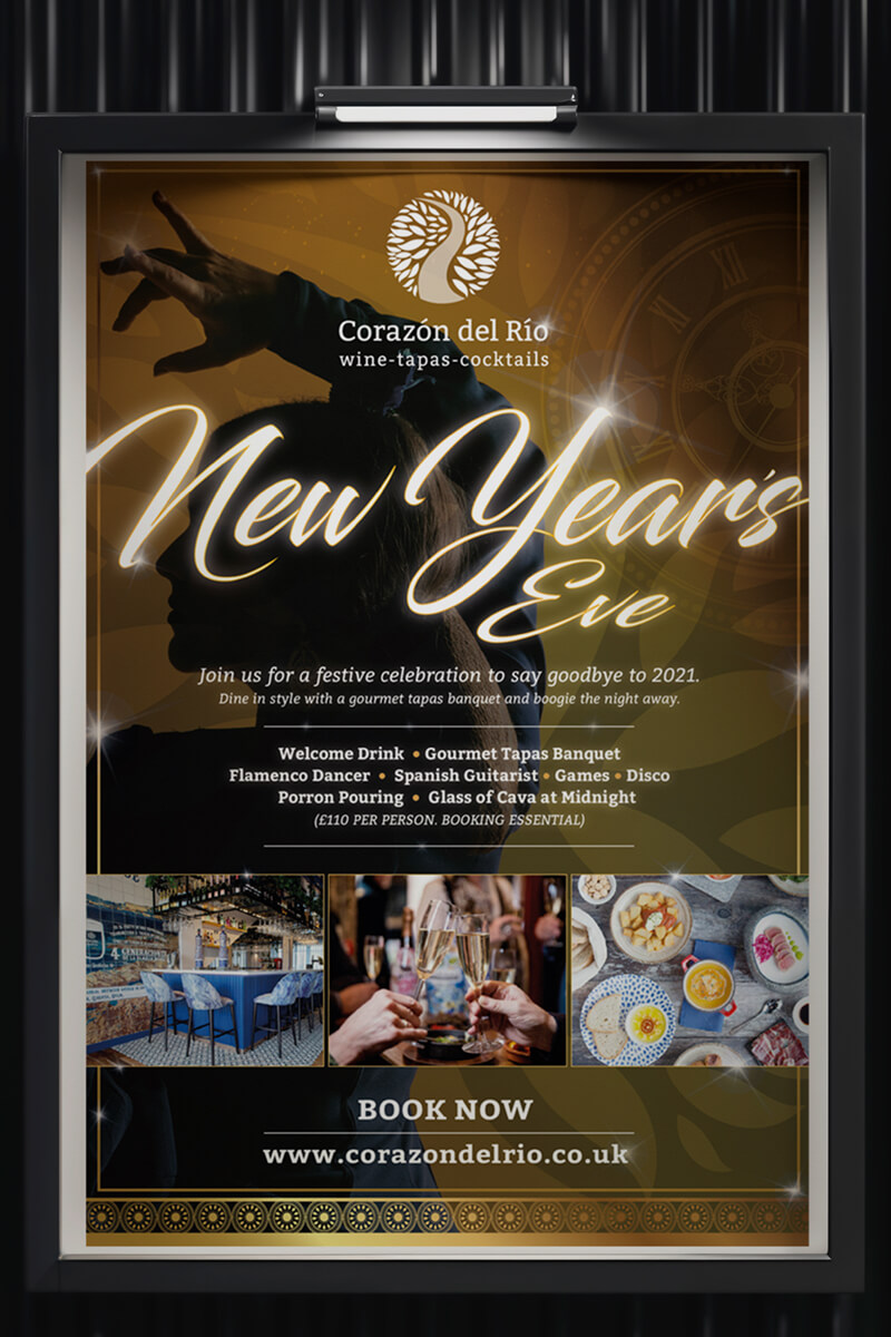 Corazon Del Rio New Years Eve Poster Corazon Del Rio New Years Eve Poster