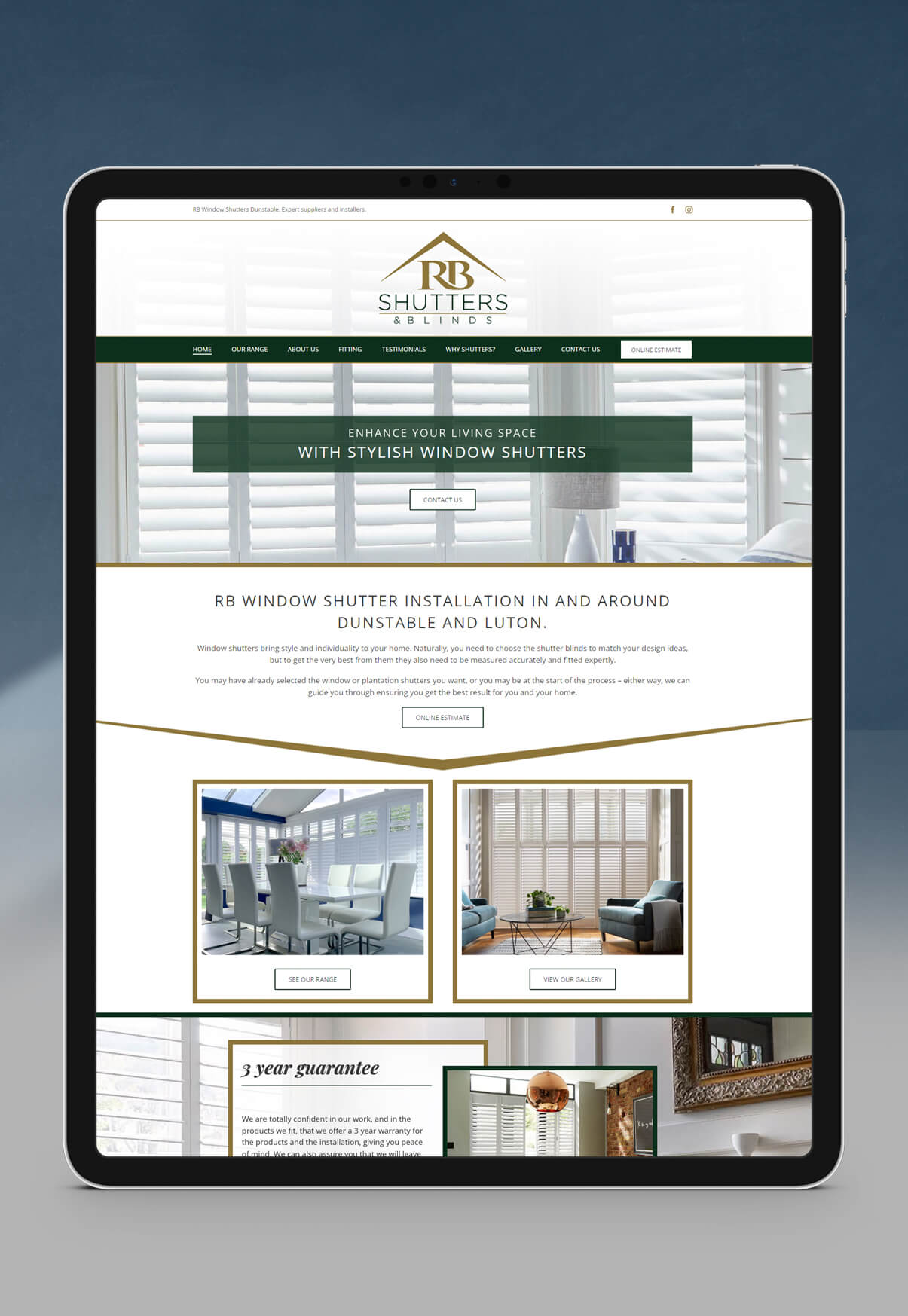 Window Shutter Website Design 01 Window Shutter Website Design 01