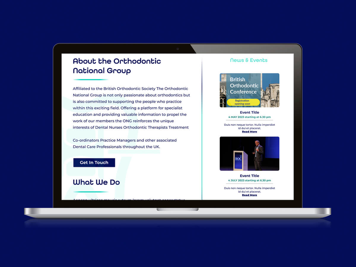 Orthodontic National Group Website 03 Orthodontic National Group Website 03