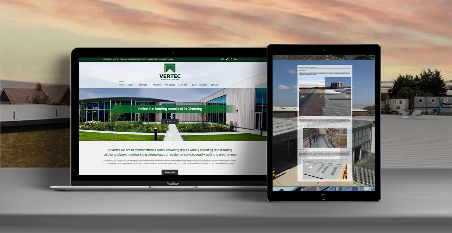 Vertec Company Website Design Slider 01