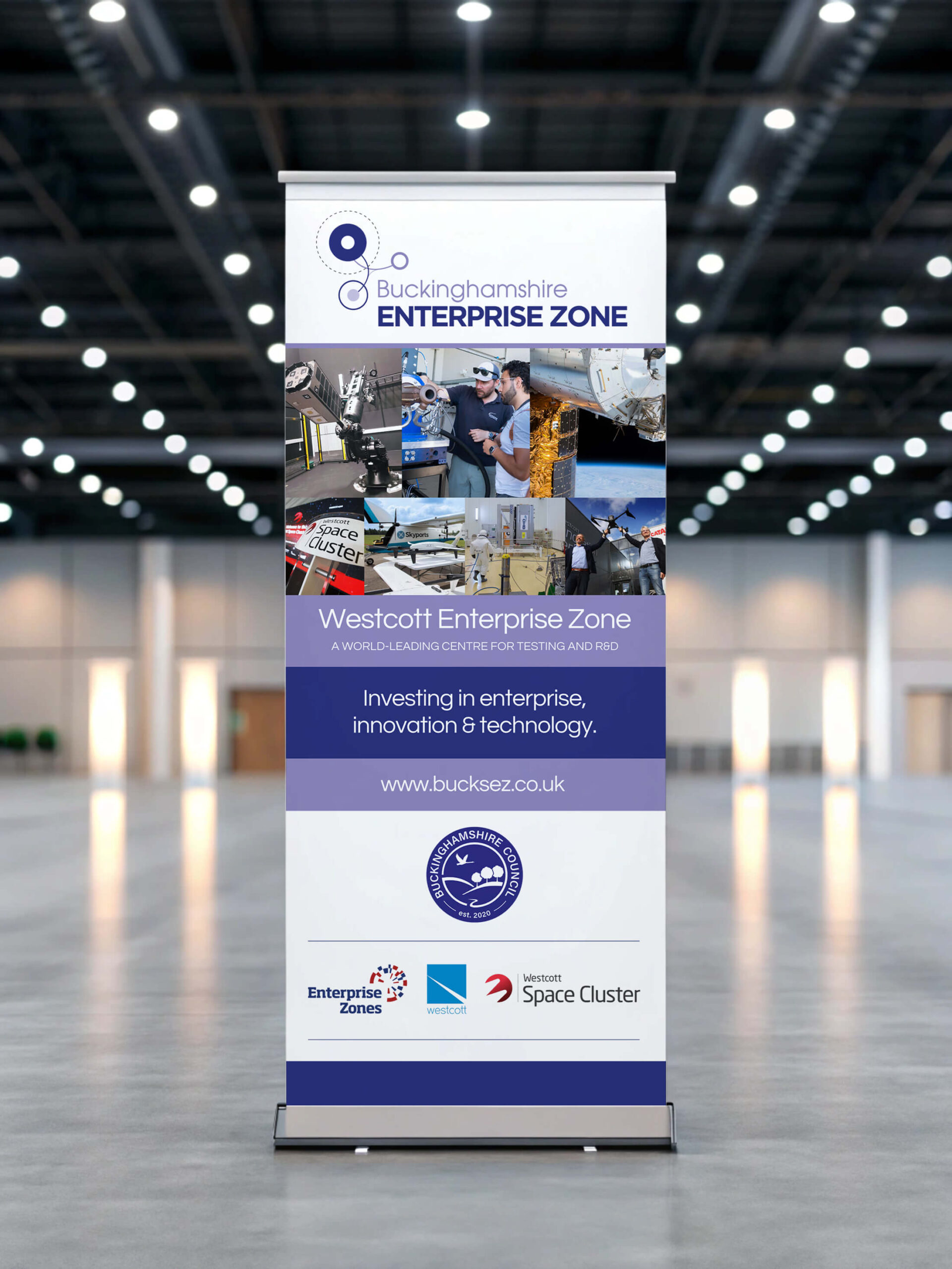 Bucks Enterprise Zone Roller Banner Design Bucks Enterprise Zone Roller Banner Design
