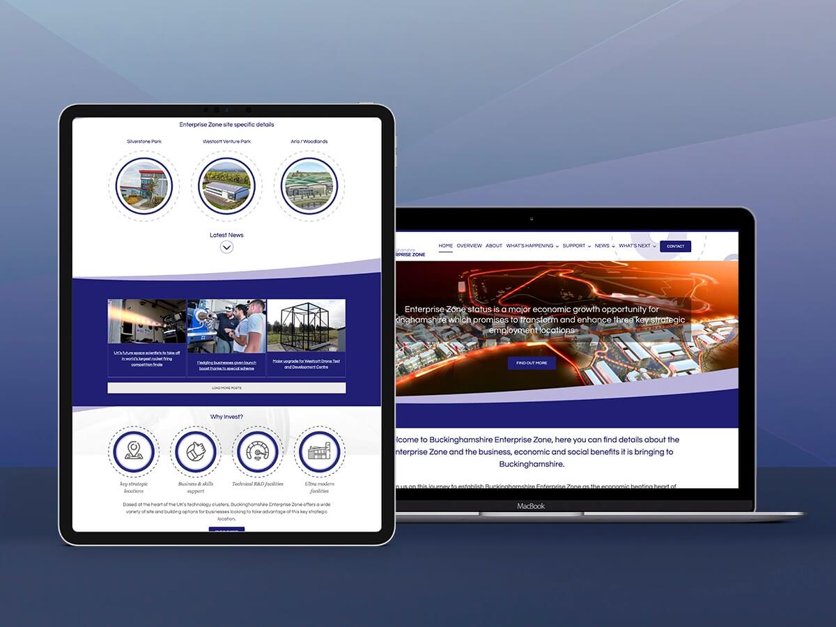 Bucks Enterprise Zone Website Design 02